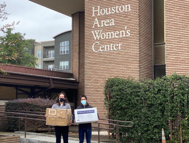 Fleece Donation to Houston Area Women’s Center
